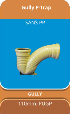 Gully P-Trap GULLY 110mm: PUGP SANS PP