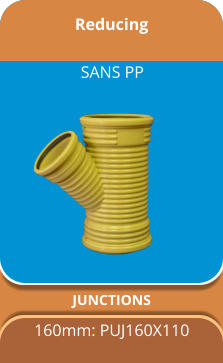Reducing JUNCTIONS 160mm: PUJ160X110 SANS PP