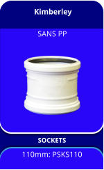Kimberley SOCKETS 110mm: PSKS110 SANS PP